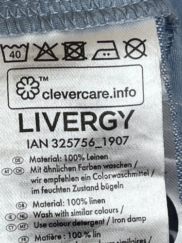 Pánské kalhoty Livergy 100 % len