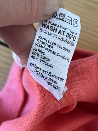 Lněná sukně Marks&Spencer 60 % len 40 % viskoza