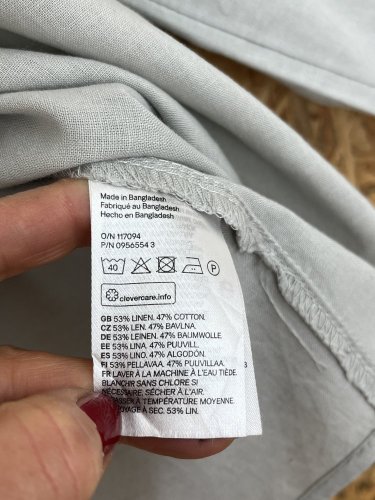 Oversize tunika H&M 53 % len 47 % bavlna