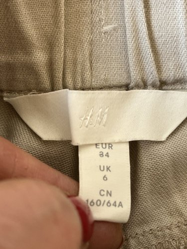 Široké kalhoty H&M 100 % bavlna