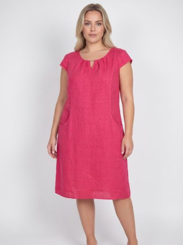 Oversize šaty Caspar 100 % len