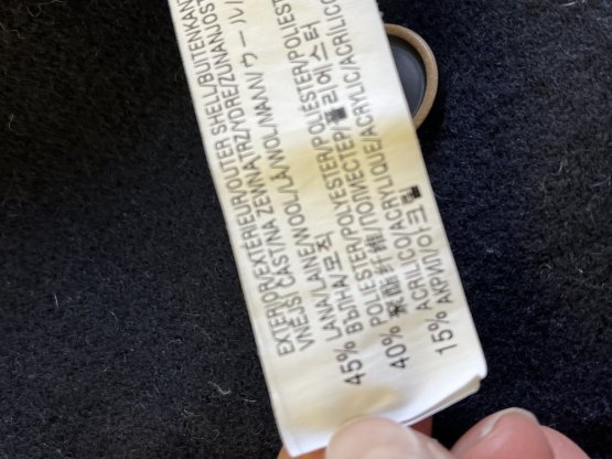 Dětský vlněný kabát ZARA 45 % vlna