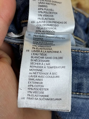 Pánské kalhoty H&M 69 % bavlna