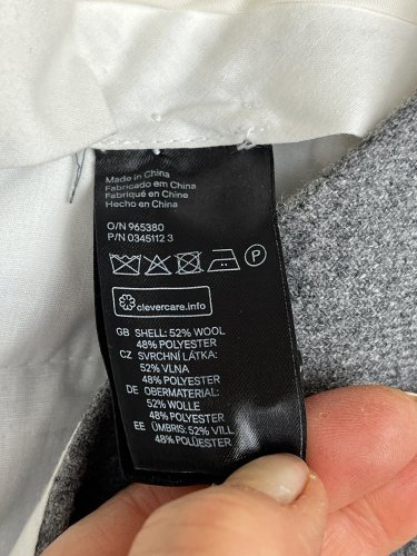 Pánské kalhoty H&M 52 % vlna
