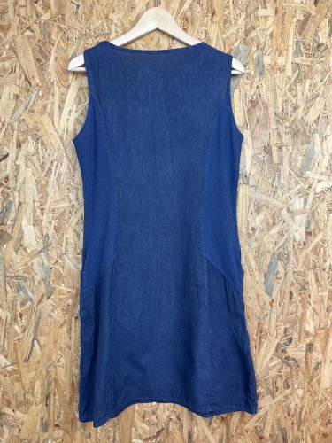 Lněné šaty Made in Italy 100 % len
