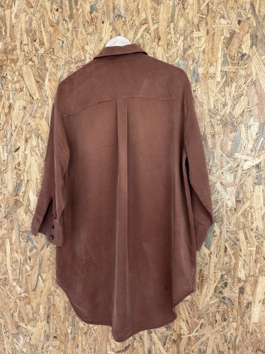 Košilové šaty Massimo Dutti s podílem bavlny a hedvábí