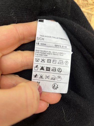 Vlněné oversize šaty Benetton 80 % vlna