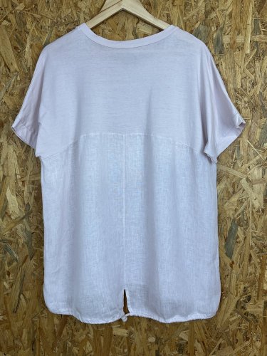 Oversize tunika Made in Italy 50 % bavlna 50 % len