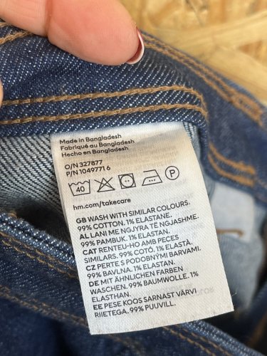 Široké džíny H&M 99 % bavlna
