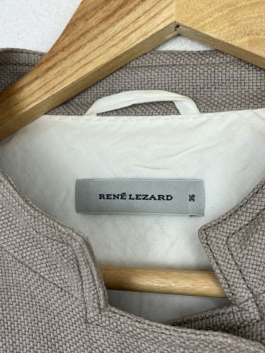 Přírodní kabátek René Lezard s podílem bavlny a lnu