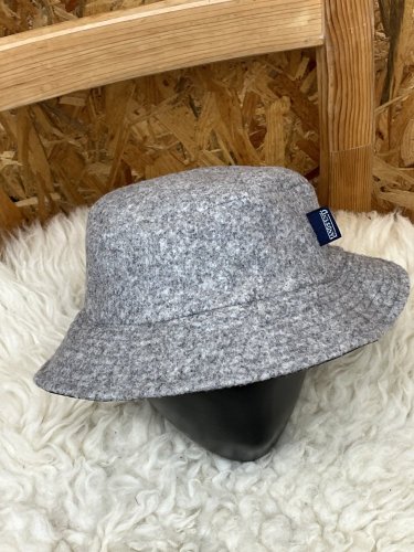 Oboustranný klobouk Lands`End 100 % vlna a 100 % polyamid