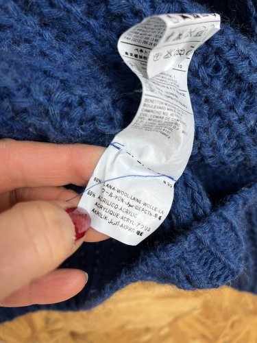 Vlněný rolák Benetton 50 % vlna