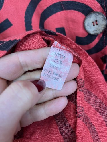 Oversize košile Made in Italy 100 % len