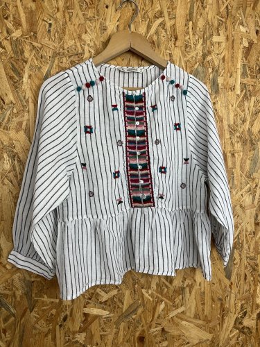 Lněná tunika ZARA 100 % len