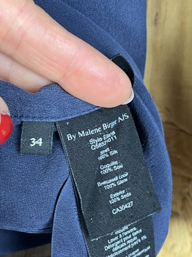 Hedvábná tunika Malene Birger 100 % hedvábí