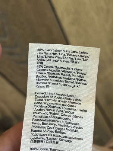 Přírodní kalhoty Esprit 55 % len 45 % bavlna