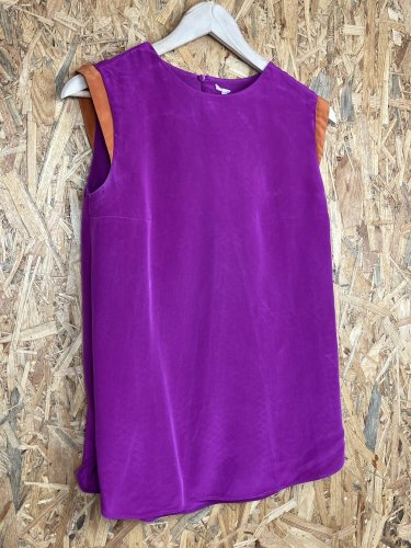 Hedvábný top Made in Romania 100 % hedvábí