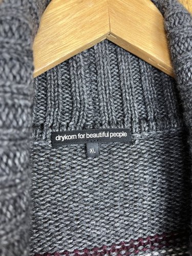 Pánský kardigan Drykorn 30 % merino vlna 20 % alpaka