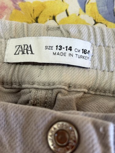 Dětské kalhoty ZARA s podílem bavlny a elastanu
