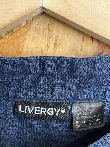 Námořní košile Livergy 55 % len 45 % bavlna