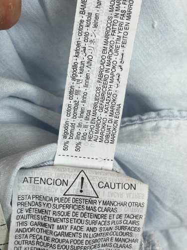 Riflové šaty ZARA 50 % bavlna 50 % len