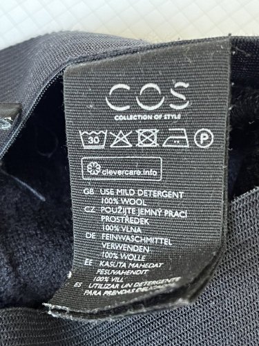 Vlněné kalhoty COS 100 % vlna
