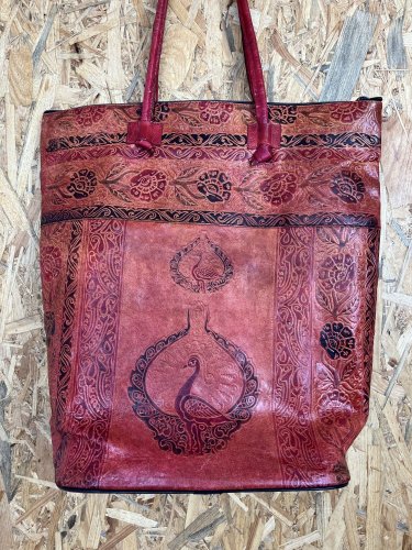 Kožená kabelka Made in India 100 % kůže