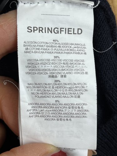 Pánský kardigan Springfield 40 % bavlna 9 % angora