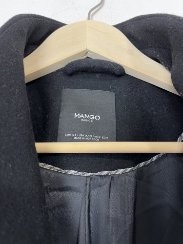Vlněný kabát Mango 80 % vlna