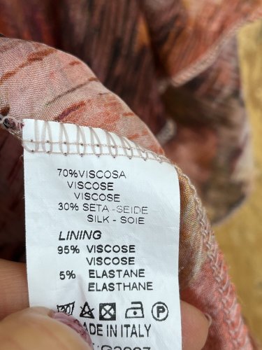 Hedvábná tunika M&G 70 %viskoza 30 % hedvábí