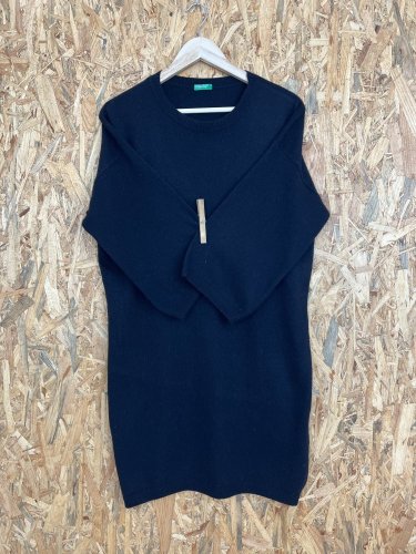 Vlněné oversize šaty Benetton 80 % vlna