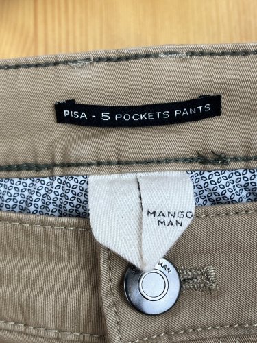 Pánské kalhoty Mango 98 % bavlna