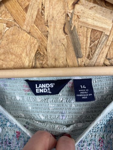 Dětské šaty Lands`End 55 % bavlna 45 % viskoza