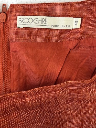 Lněná sukně Brookshire 100 % len