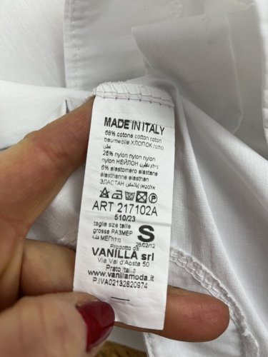 Oversize košile Made in Italy 68 % bavlna