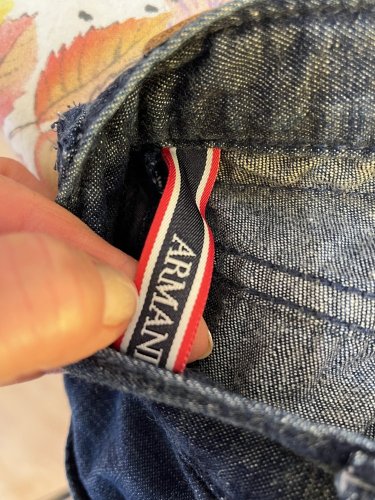 Pánské džíny Armani jeans s podílem lnu a bavlny