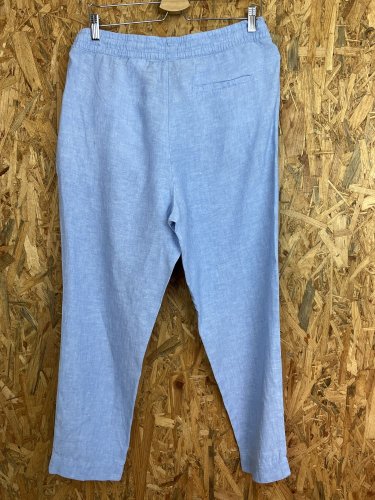 Lněné kalhoty H&M 100 % len
