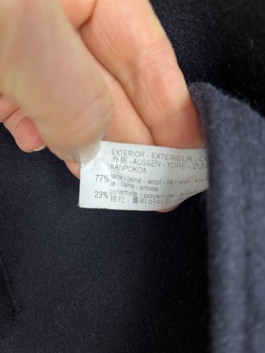 Pánský námořní kabát ZARA 77 % vlna