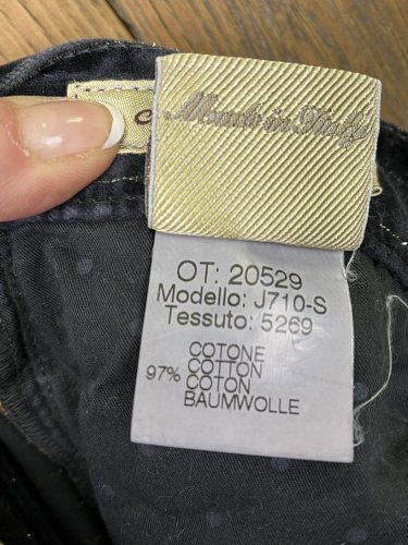Autorské pánské kalhoty Jacob Cohen 97 % bavlna