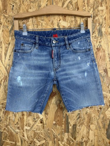 Riflové kraťasy Dsquared2 s podílem bavlny a elastanu