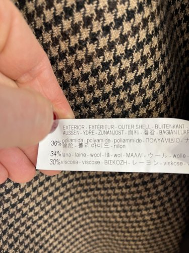 Vlněná pelerína ZARA 34 % vlna