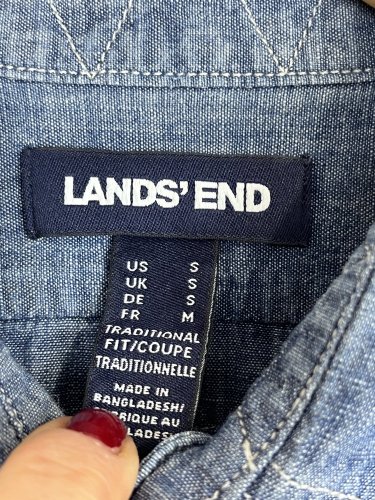 Bavlněná košile Lands`End 100 % bavlna