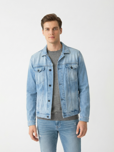 Džínová bunda Hugo Boss 60 % bavlna 40 % lyocel
