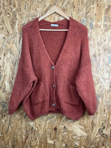Oversize kardigan Made in Italy 22 % mohér 10 % vlna