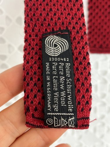 Vlněná kravata Made in Germany 100 % vlna