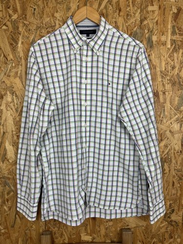 Kostkovaná košile Tommy Hilfiger 100 % bavlna