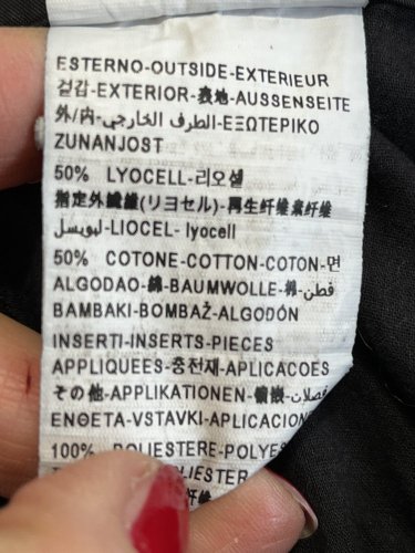 Přírodní kalhoty Sisley 50 % lyocel 50 % bavlna