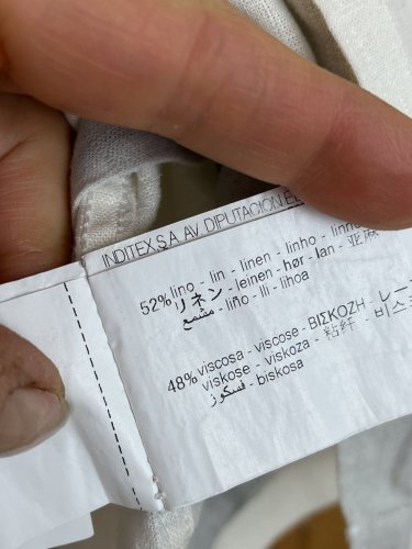 Pánská košile ZARA 52 % len 48 % viskoza