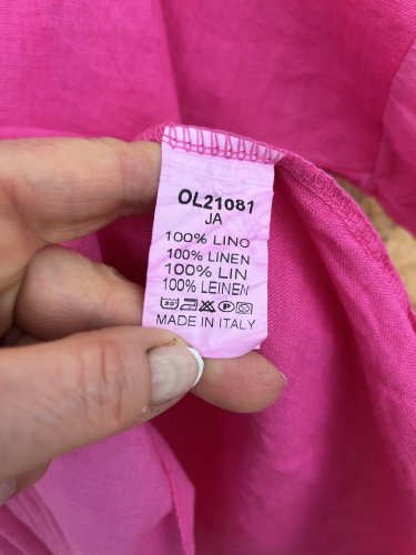 Lněná tunika Made in Italy 100 % len