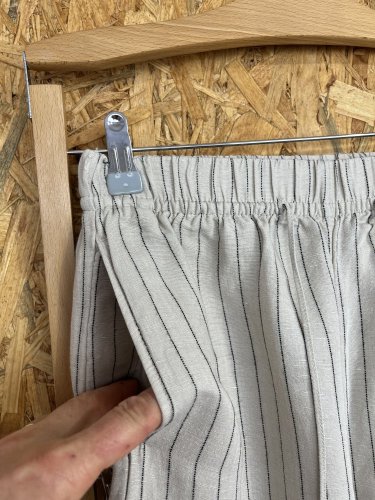 Lněné kalhoty H&M 55 % viskoza 45 % len